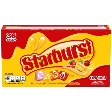 Snickers Starburst Original Fruits Chewy Candy 2.07 oz 108223